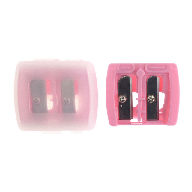Pink Eye Makeup Pencil Sharpener with Cover