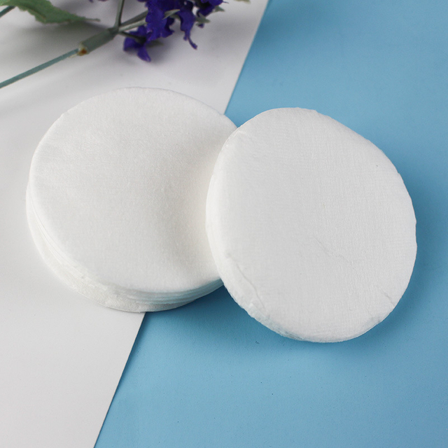 Round Disposable Skin Care Cosmetic Cotton Pad